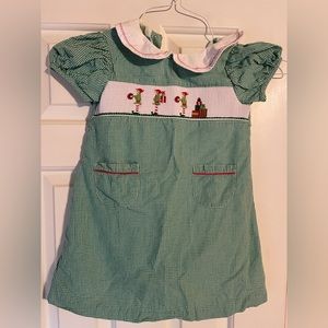 Smocked Christmas dress